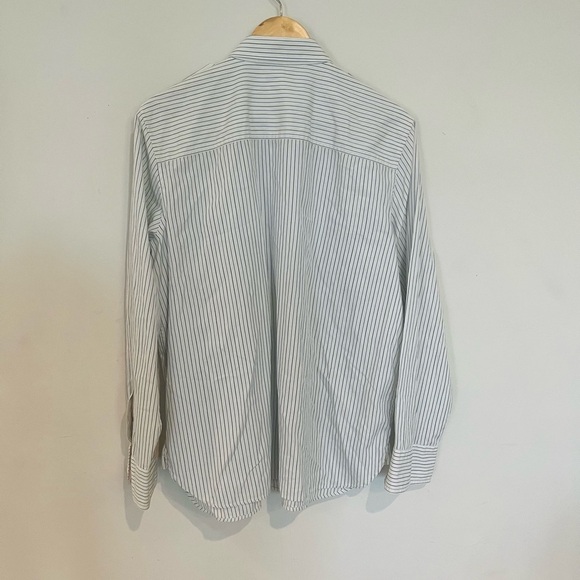 Ralph Lauren Blue and Grey Striped Casual Shirt - Picture 5 of 5